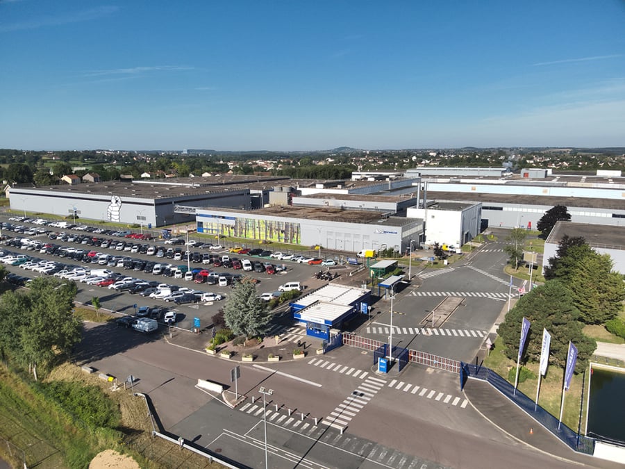 Le site de Michelin à Blanzy, en Saône-et-Loire