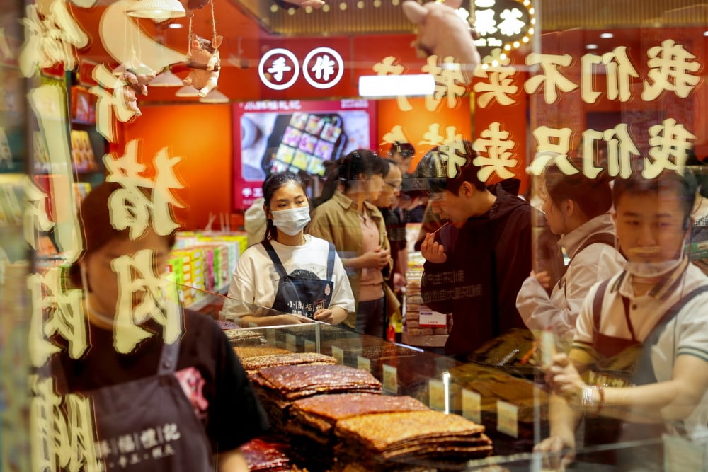 L'indice des prix à la consommation, mesure clé de l'inflation, a reculé de -0,3% en Chine en septembre (photo d'illustration).