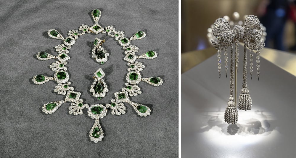 Parure de Marie-Louise, dérobée au musée du Louvre le dimanche 19 octobre.