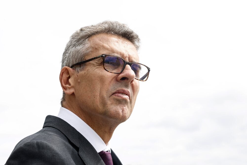 ©PHOTOPQR/LE PARISIEN/olivier corsan ; ; 17/06/2024 ; Paris, France, le 17 juin 2024. Marc Guillaume, préfet de la région Ile-de-France, a assisté au test technique réalisé par la moitié de la flotte qui défilera sur la Seine lors de la cérémonie...