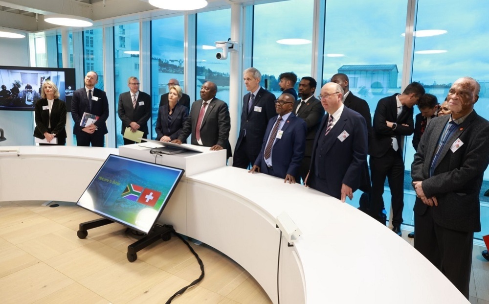 Le président sud-africain Cyril Ramaphosa a multiplié les rencontres sectorielles lors de sa visite en Suisse