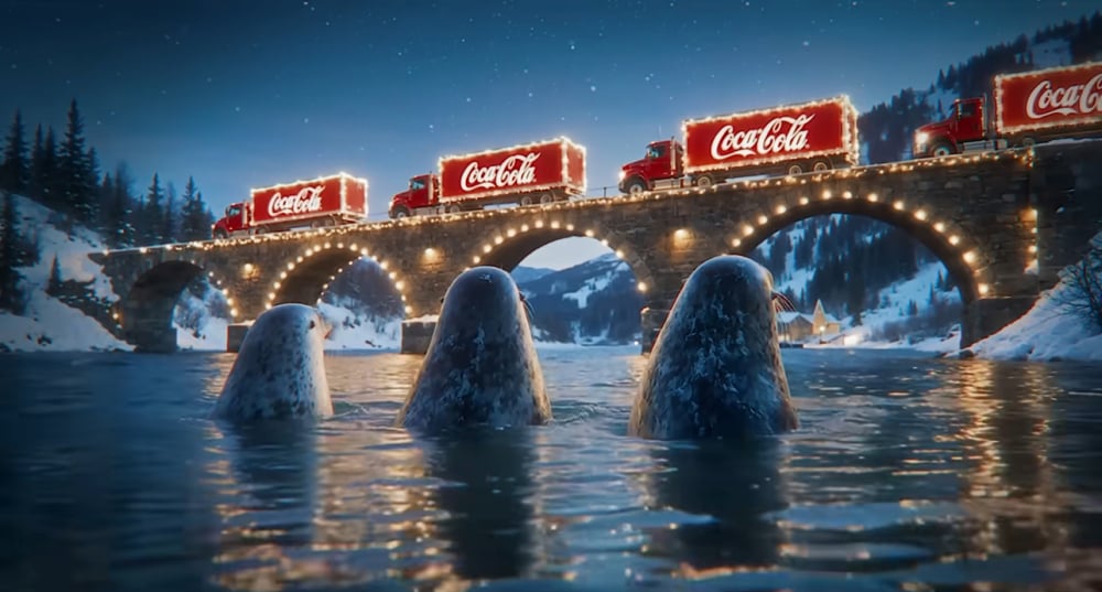 Coca Cola a généré sa dernière publicité grâce à l'intelligence artificielle.