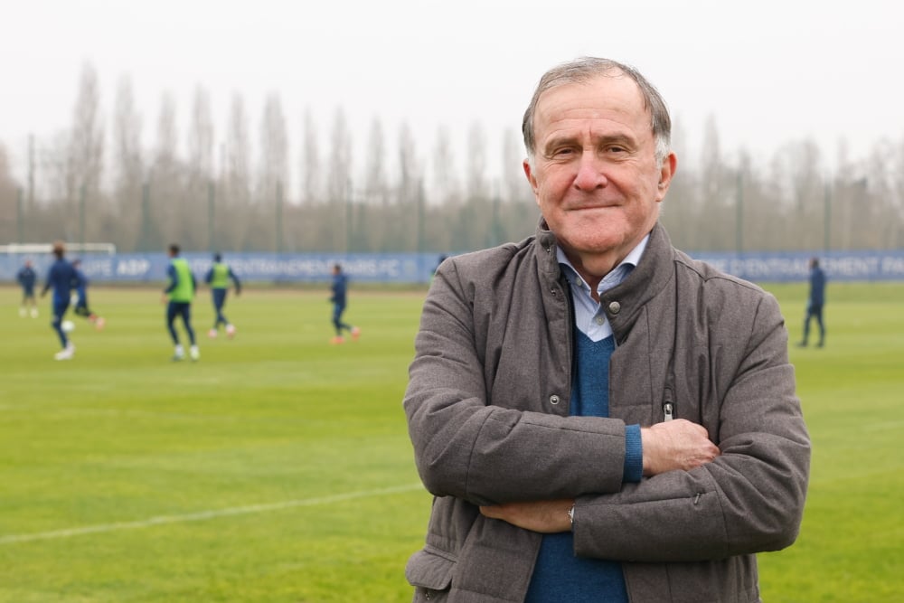 epa11849182 President of Paris FC 'PFC' Pierre Ferracci poses for a photograph prior to his interview at the Paris FC training center in Orly, near Paris, France, 17 January 2025 (issued 24 January 2025). France's Arnault family, which owns luxury...