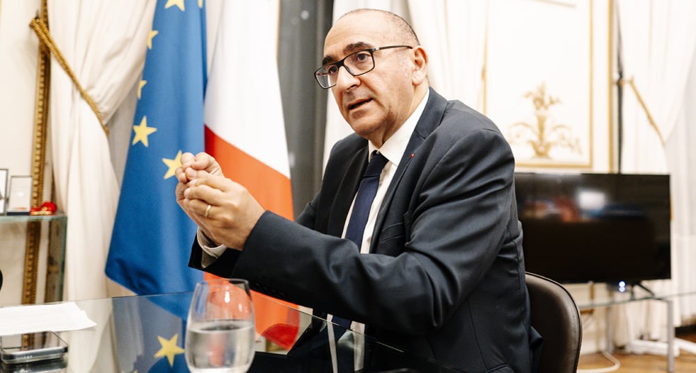 Laurent Nunez, ministre de l'Intérieur à Paris, répond aux questions de « La Tribune Dimanche » sur les sujets de sécurité, de narcotraifc, et d'immigration.