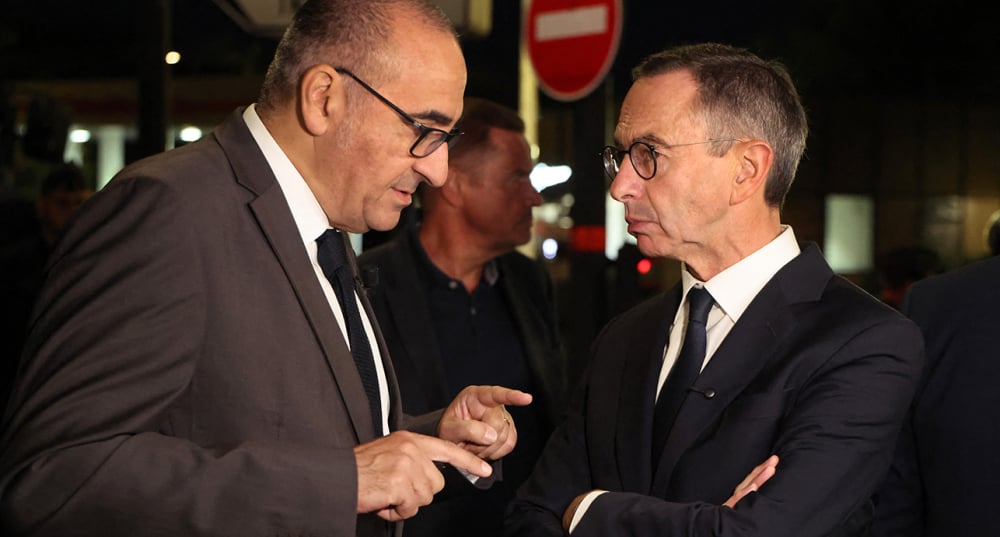 Le 18 septembre, alors préfet de police de Paris, Laurent Nunez s'entretient avec Bruno Retailleau, ministre de l'Intérieur.