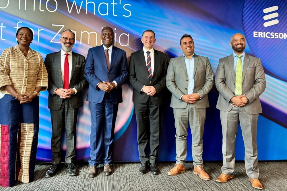 Inauguration du nouveau bureau d'Ericsson à Lusaka, en Zambie, pour stimuler le développement de la 5G dans le pays.