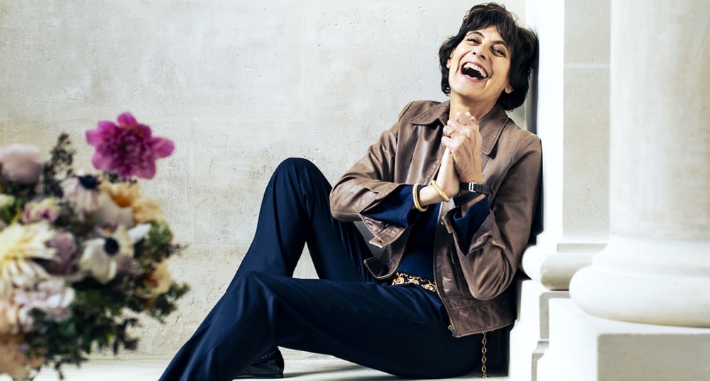 Ines de la Fressange, mannequin et directrice de la creation de Roger Vivier.