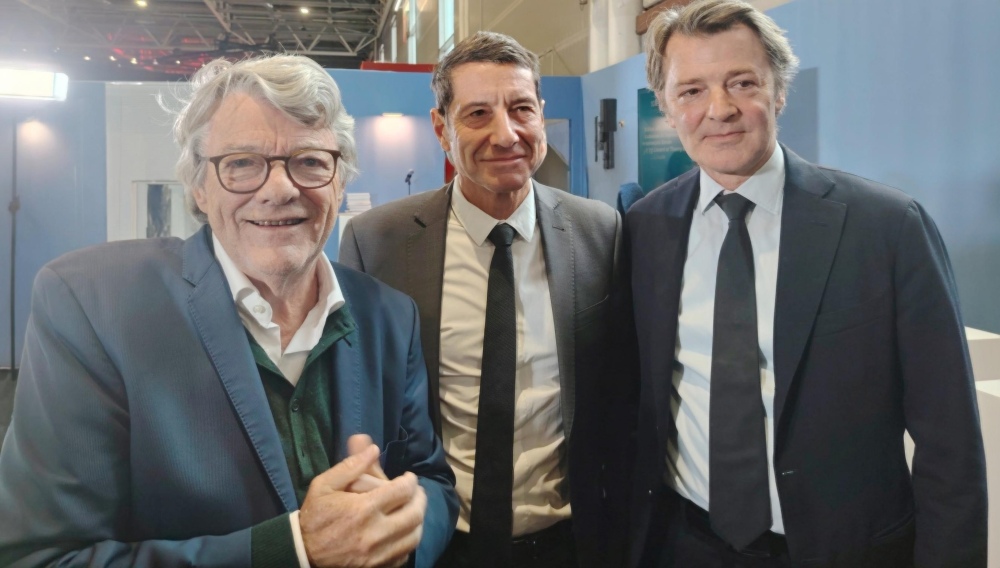 Jean-Louis Borloo, David Lisnard, et François Baroin (à droite).