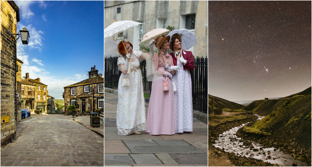 Haworth se situe dans le Yorkshire de l'Ouest ; Bath et Jane Austen ; le ruisseau Yorkshire Dales.