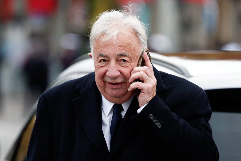 Gérard Larcher, président du Sénat français, le 11 novembre 2025.