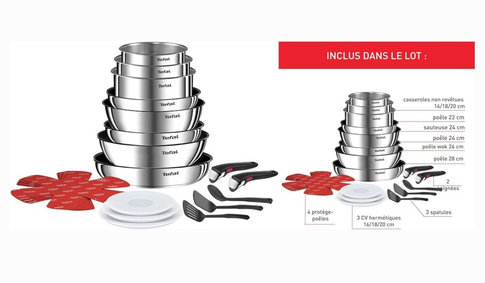 Le set Tefal Ingenio : lot de 20 pièces, offre Black Friday à saisir sans attendre.