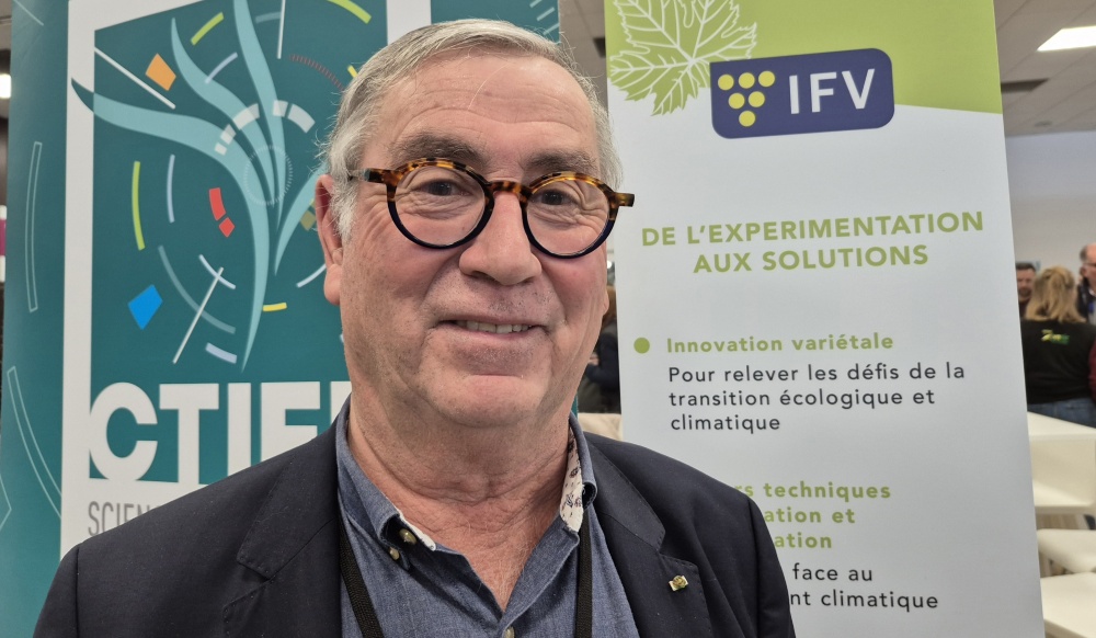 Bernard Angelras, le président de l’Institut Français de la Vigne et du Vin (IFV).