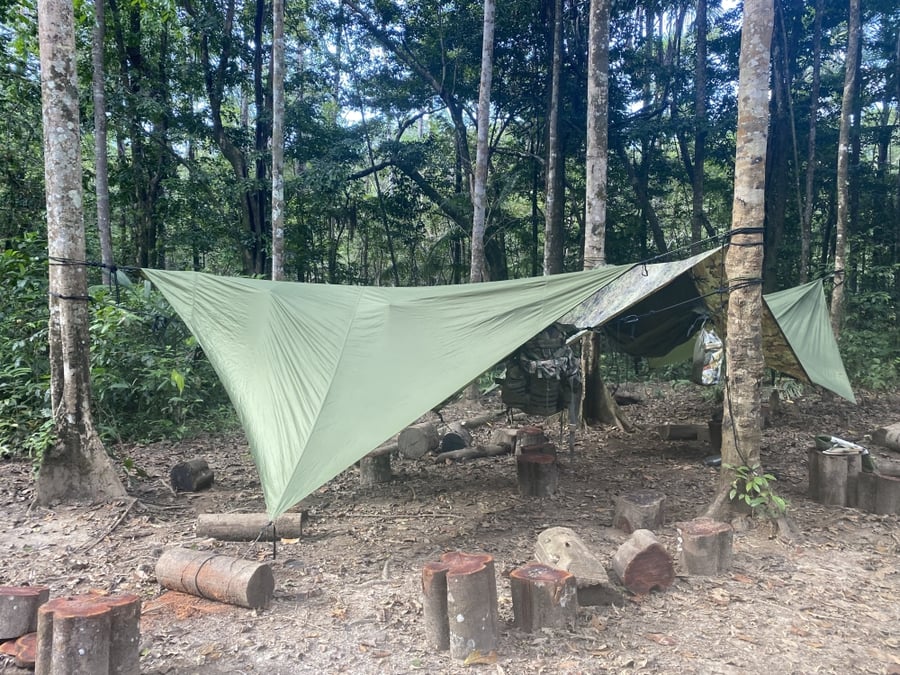 Camp de base lors d'une mission d'Eramet