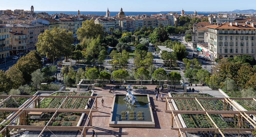 Extension de la Promenade du Paillon sur 8 hectares supplémentaires pour constituer environ 20 hectares sur près de 2 kilomètres linéaires au coeur de Nice.