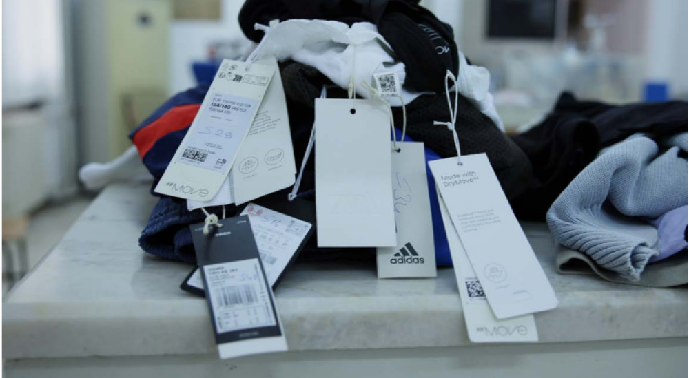 Les vêtements testés pour l’étude.