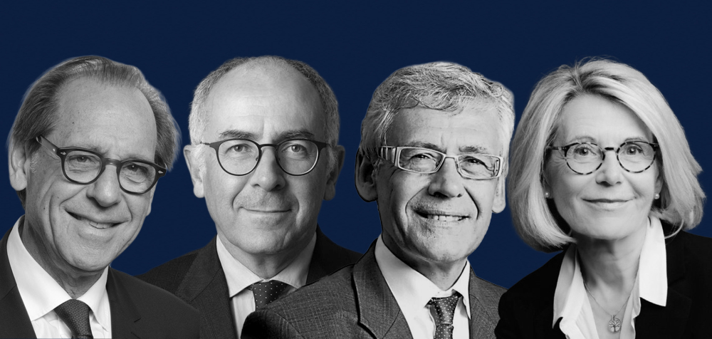 Gérard Friedlander, Manuel Tunon de Lara, Christine Clerici et Pierre Tapie