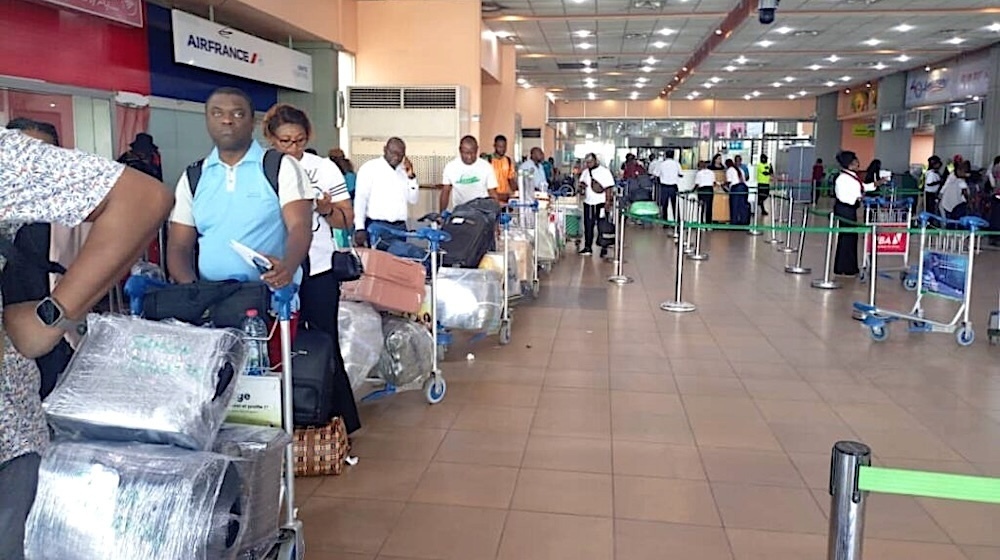 Le terminal passagers de l'aéroport de Douala affiche une capacité de 1,5 million de voyageurs par an.