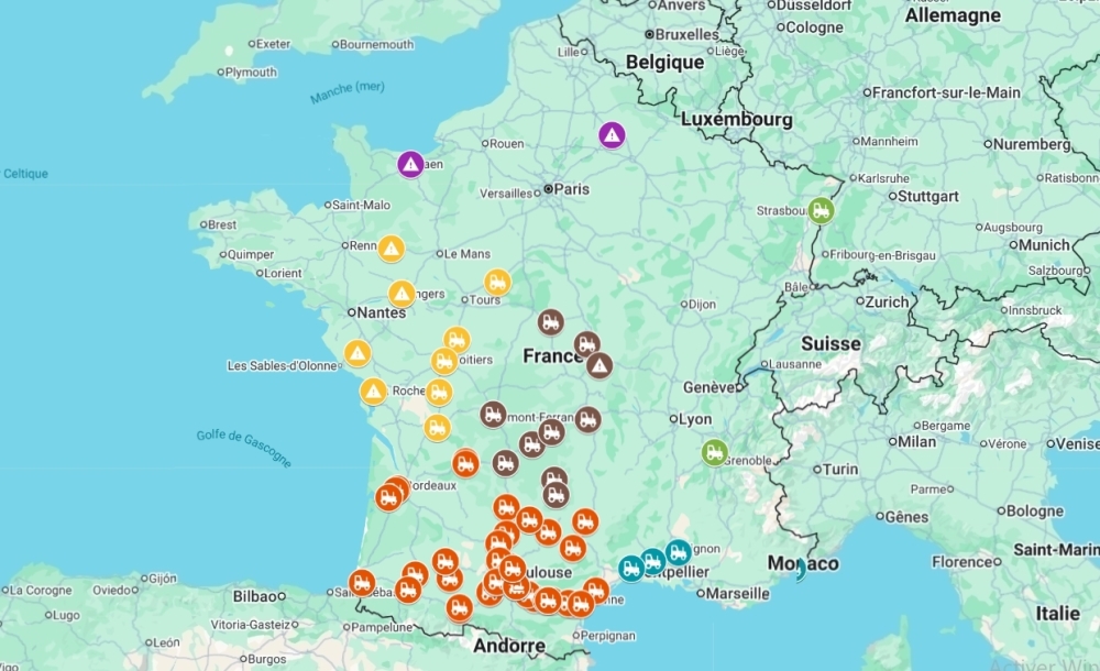 Les blocages de ce mercredi 17 décembre.