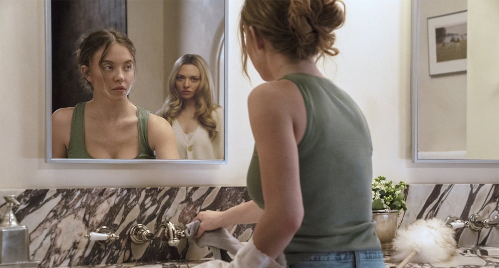 La Femme de ménage, de Paul Feig, avec Sydney Sweeney, Amanda Seyfried, Brandon Sklenar, Indiana Elle. 2 h 11. Sortie mercredi.