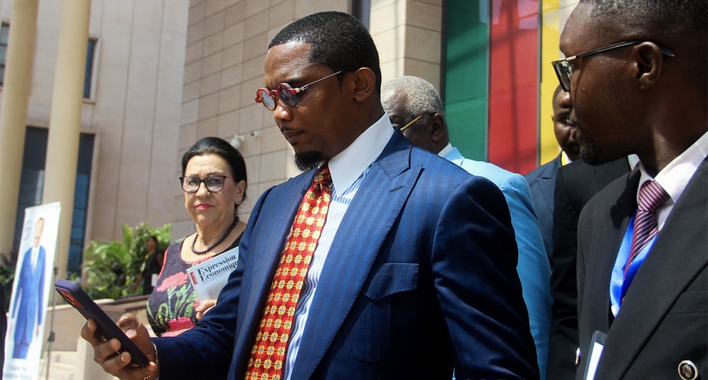 Samuel Eto'o, président de la fédération camerounaise de football.