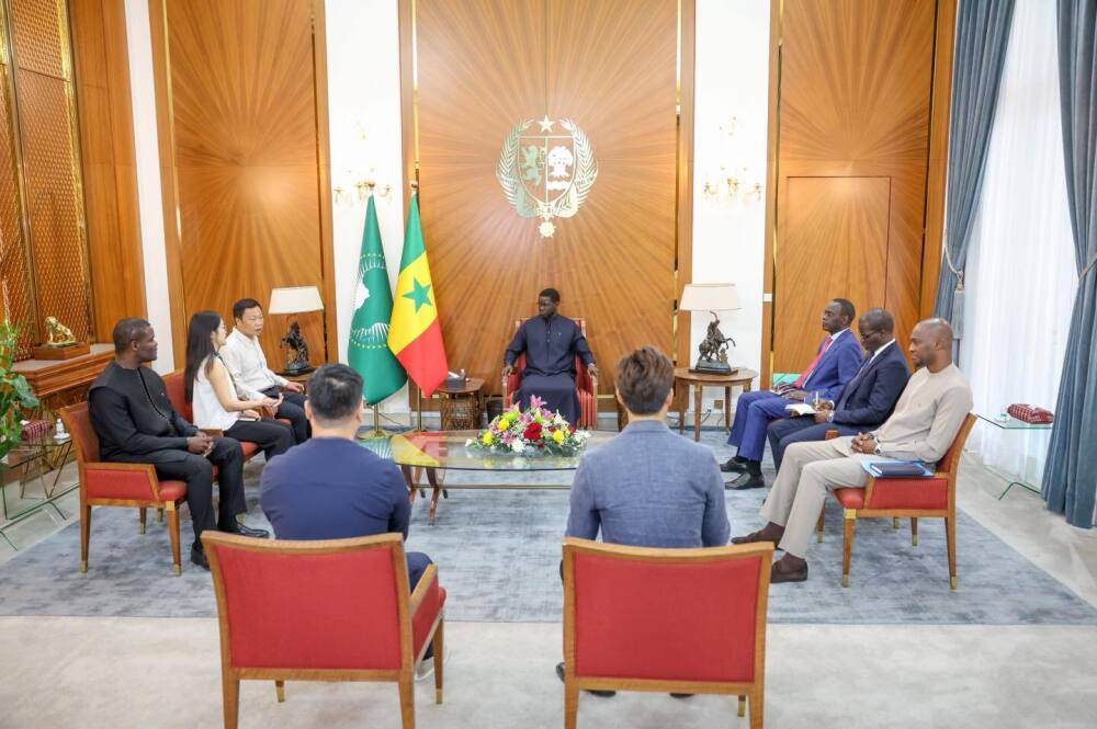 Audience à Dakar : le président Bassirou Diomaye Faye reçoit une délégation du groupe chinois Ansola