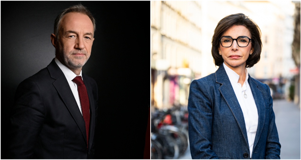 Emmanuel Grégoire et Rachida Dati sont candidats à la mairie de Paris.