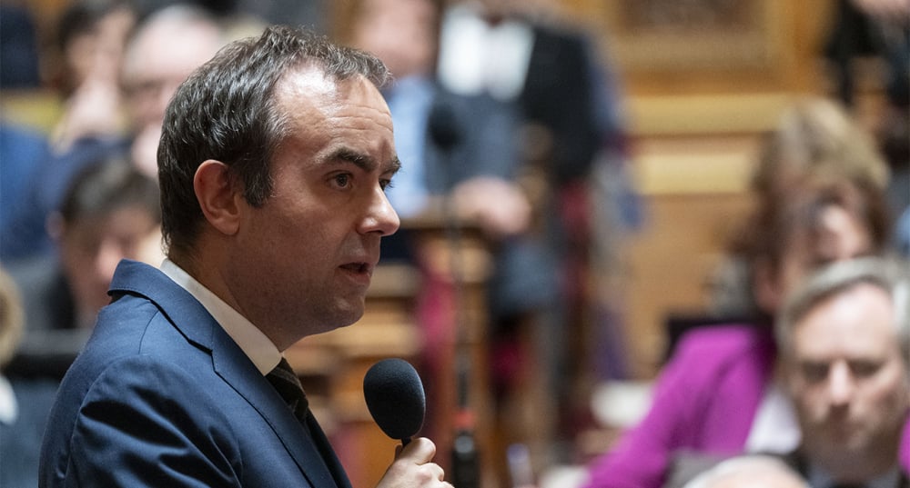 Sebastien Lecornu, le 7 janvier pendant les questions au gouvernement au Sénat.