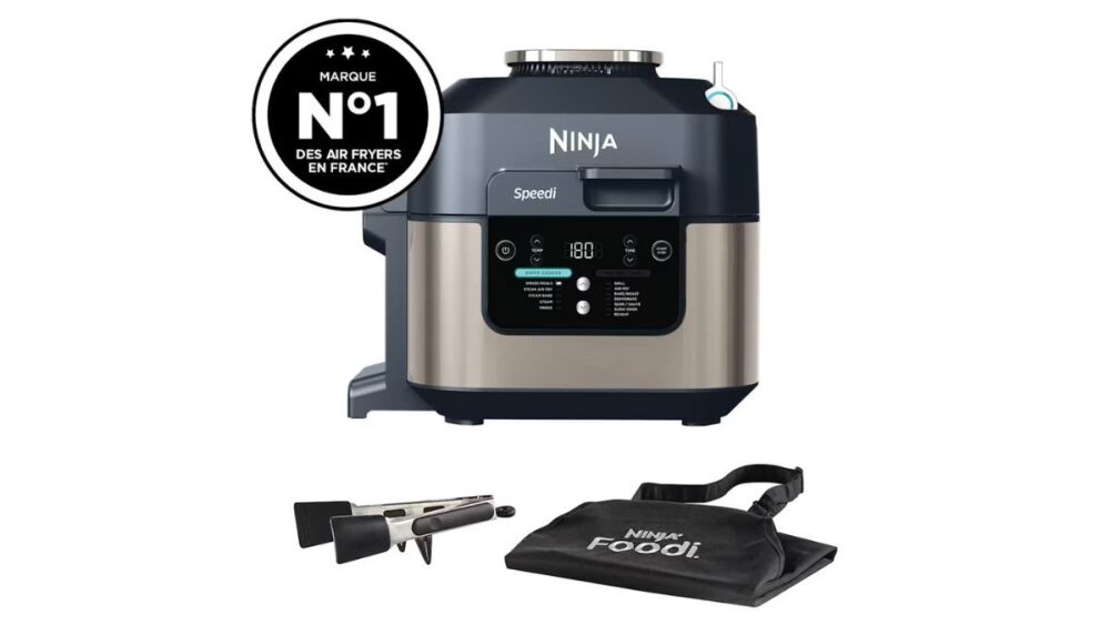 Le Ninja Speedi, multicuiseur 12-en-1, permet de cuisiner sainement et rapidement dans une seule cuve.