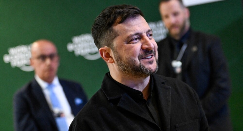 Volodymyr Zelensky à Davos, le 22 janvier.