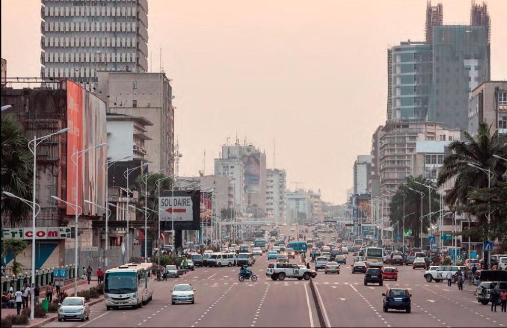 Vue de Kinshasa, capitale de la République démocratique du Congo.