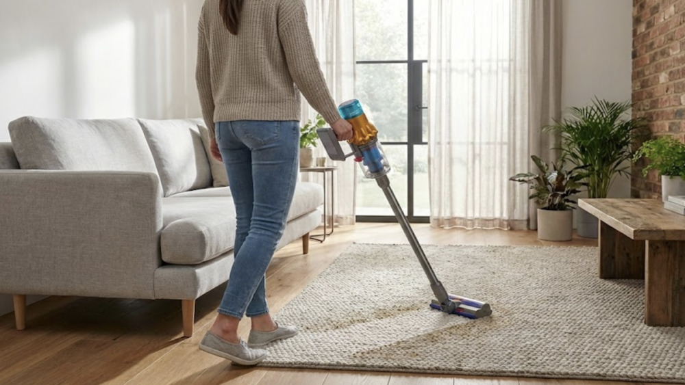Le Dyson V12s Detect Slim Submarine combine légèreté et puissance pour un nettoyage complet