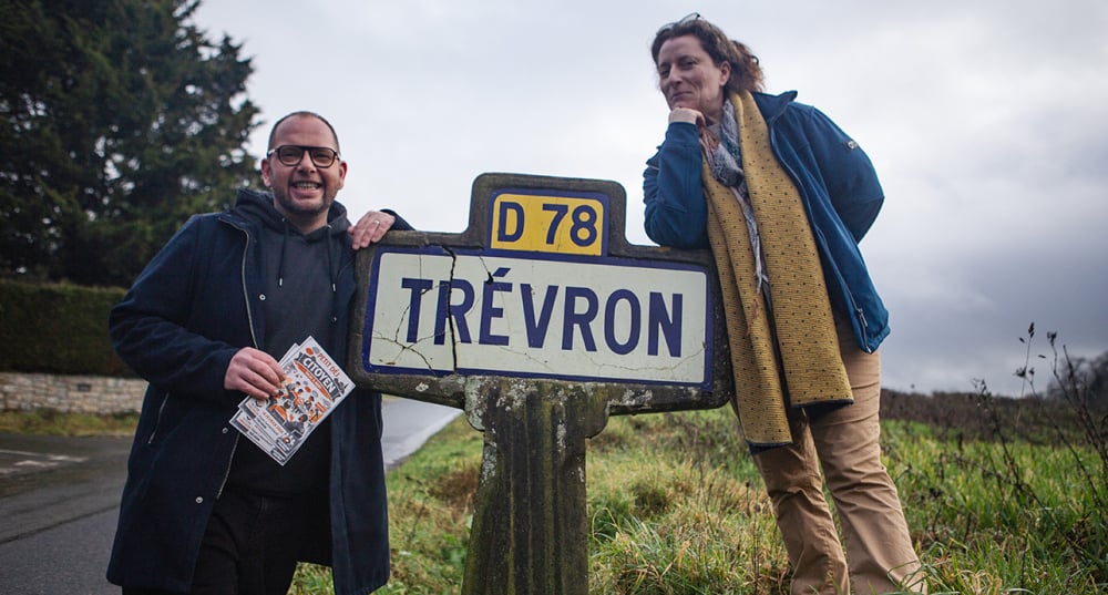 Vivien Protois et Cécile Métaye-Brunet se présentent en duo à la mairie de Trévron (Côtes-d’Armor).