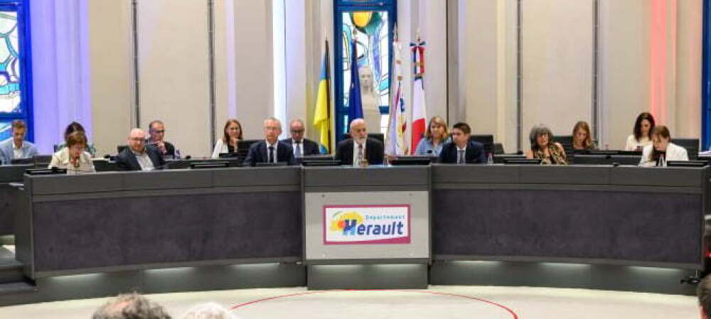 Kléber Mesquida, président du Département de l'Hérault, lors de la session du 15 septembre 2025.