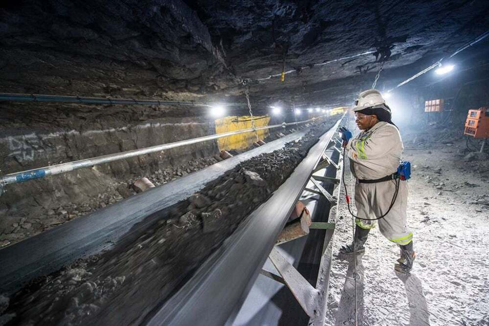 La mine de platine de Sibanye-Stillwater à Rustenburg, en Afrique du Sud.