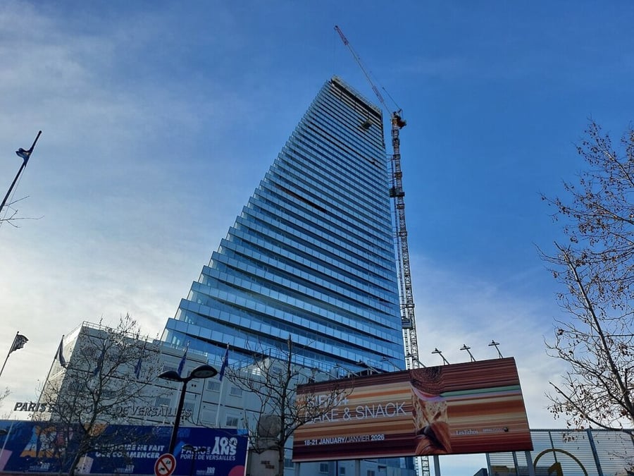 La tour Triangle le 31 janvier 2026 à Paris
