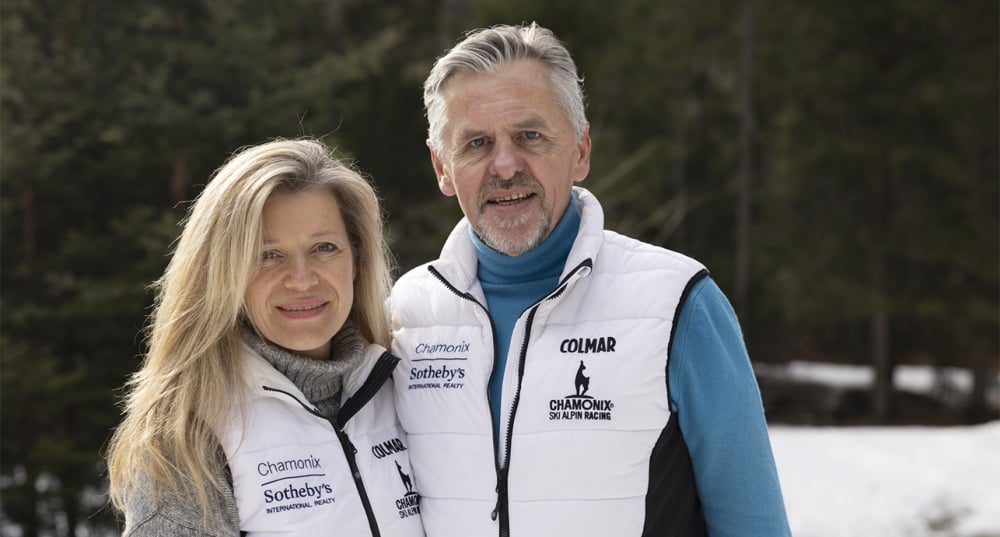 Lionel et Sonia Thomas, agents immobiliers à Chamonix.