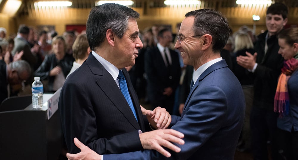 François Fillon et Bruno Retailleau le 13 juin 2016 à Nantes.