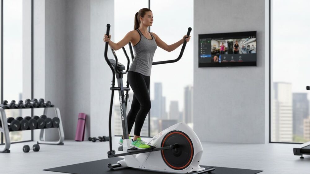 Le Moovyoo Spectre 2.0 est un vélo elliptique compact et silencieux, idéal pour s’entraîner à la maison.