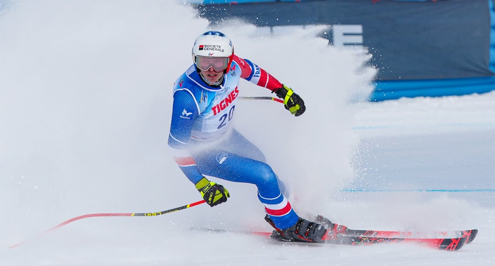 Arthur Bauchet, le 4 février, à Tignes (Savoie).