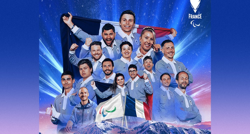La délégation paralympique des JO de Milan-Cortina.