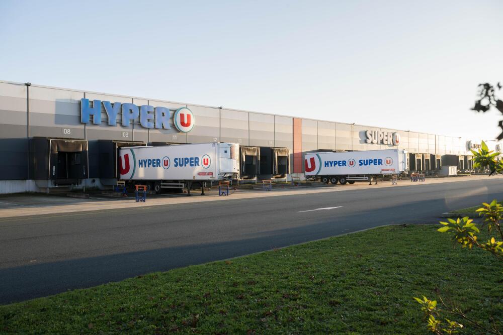 Coopérative U recrute 537 personnes dans les Pays de la Loire, notamment sur le site logistique de Carquefou (photo), en Loire-Atlantique.