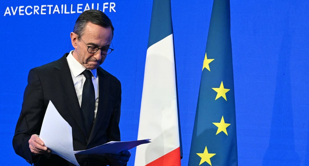 Bruno Retailleau, ancien ministre de l'Intérieur, tâtonne toujours l'idée d'une candidature à l'élection présidentielle de 2027.