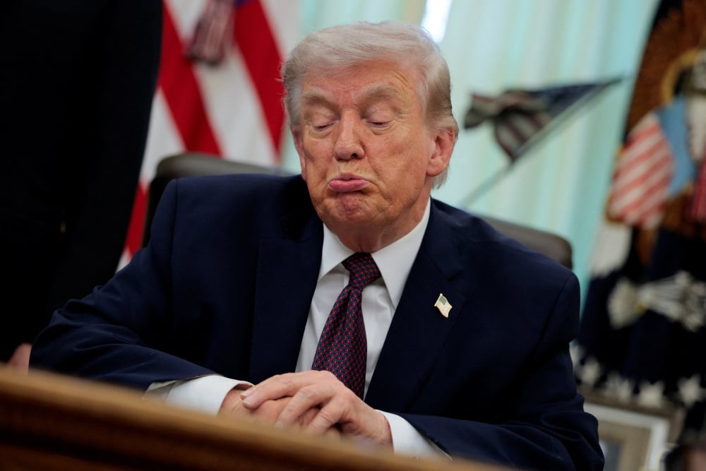 Le président américain Donald Trump, dans le Bureau ovale de la Maison-Blanche, le 31 mars 2026.