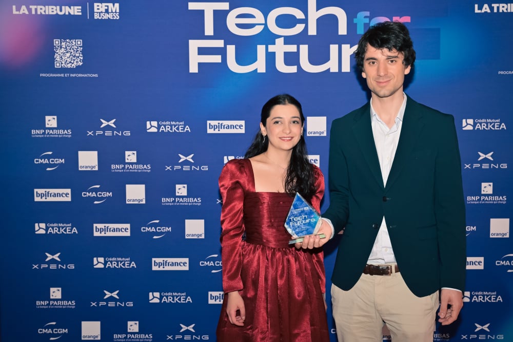 La remise de prix pour Tech for Future, le 13 avril à Paris.