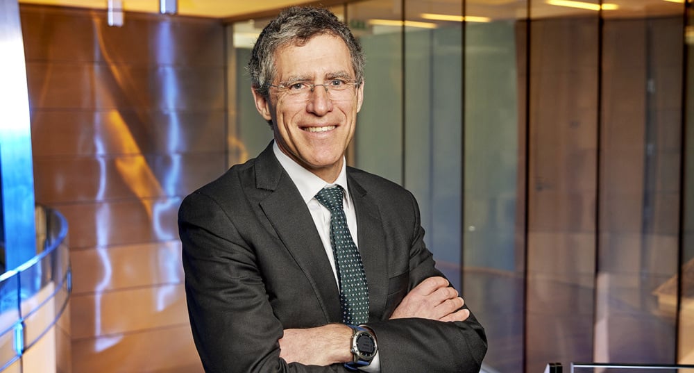 Jérôme Stubler PDG d'Equans, le 16 fevrier 2023 au siège de Bouygues.