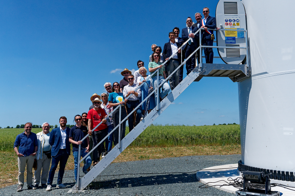 Au nord de la Charente-Maritime, un parc éolien a été construit à l’initiative de citoyens.