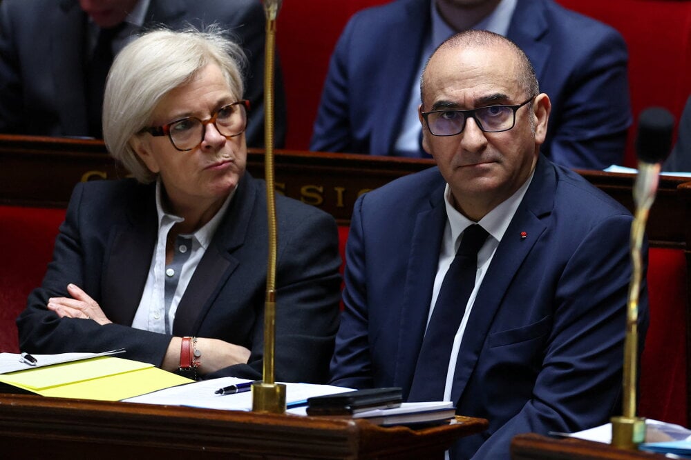 Le ministre français de l'Intérieur et la ministre des Armées et des Anciens Combattants, le 25 février 2026.