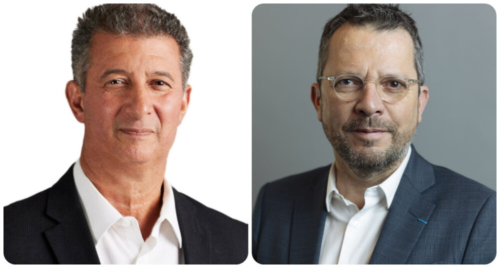 Youssef Achour, président-directeur général d'Upcoop et David Cluzeau, président de SJT.