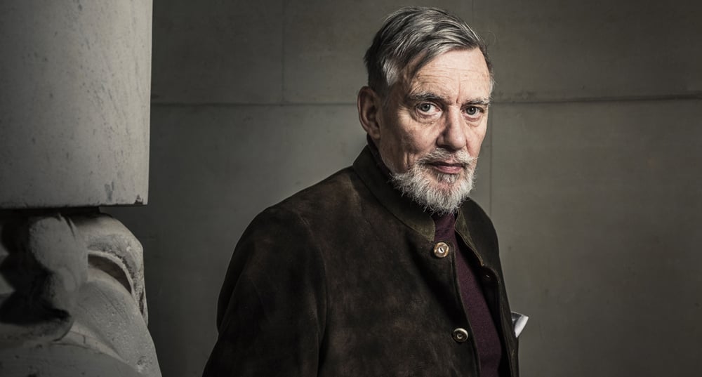 Portait de François Sureau, réalisé le 18 avril 2026 à Paris au Grand Palais.