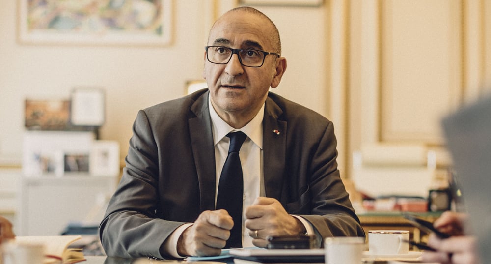 Laurent Nuñez, ministre de l'Intérieur, dans son bureau place Beauvau.